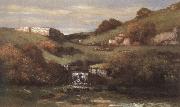 Gustave Courbet Landscape oil painting on canvas
